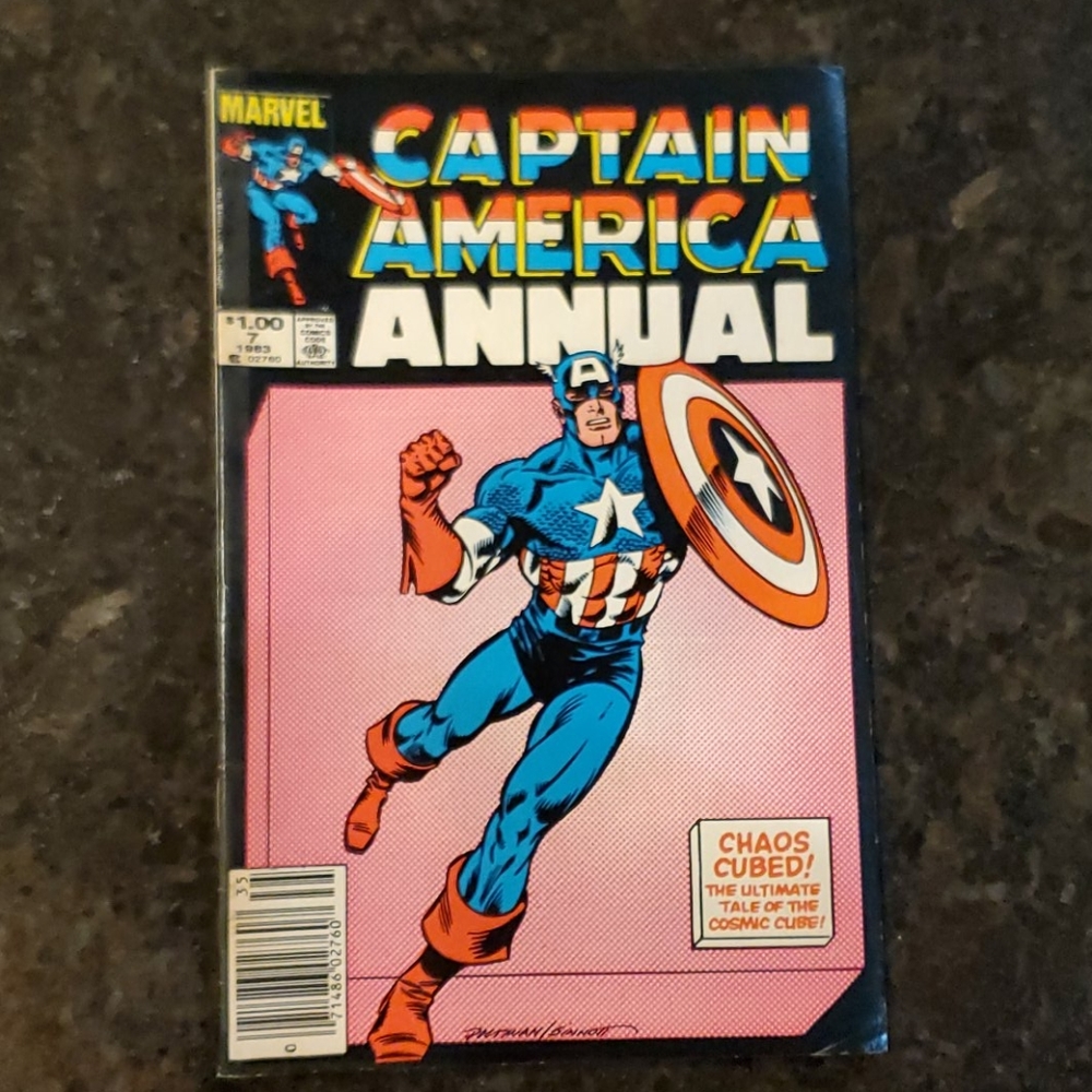 Marvel captain America Annual comic book #7 1983